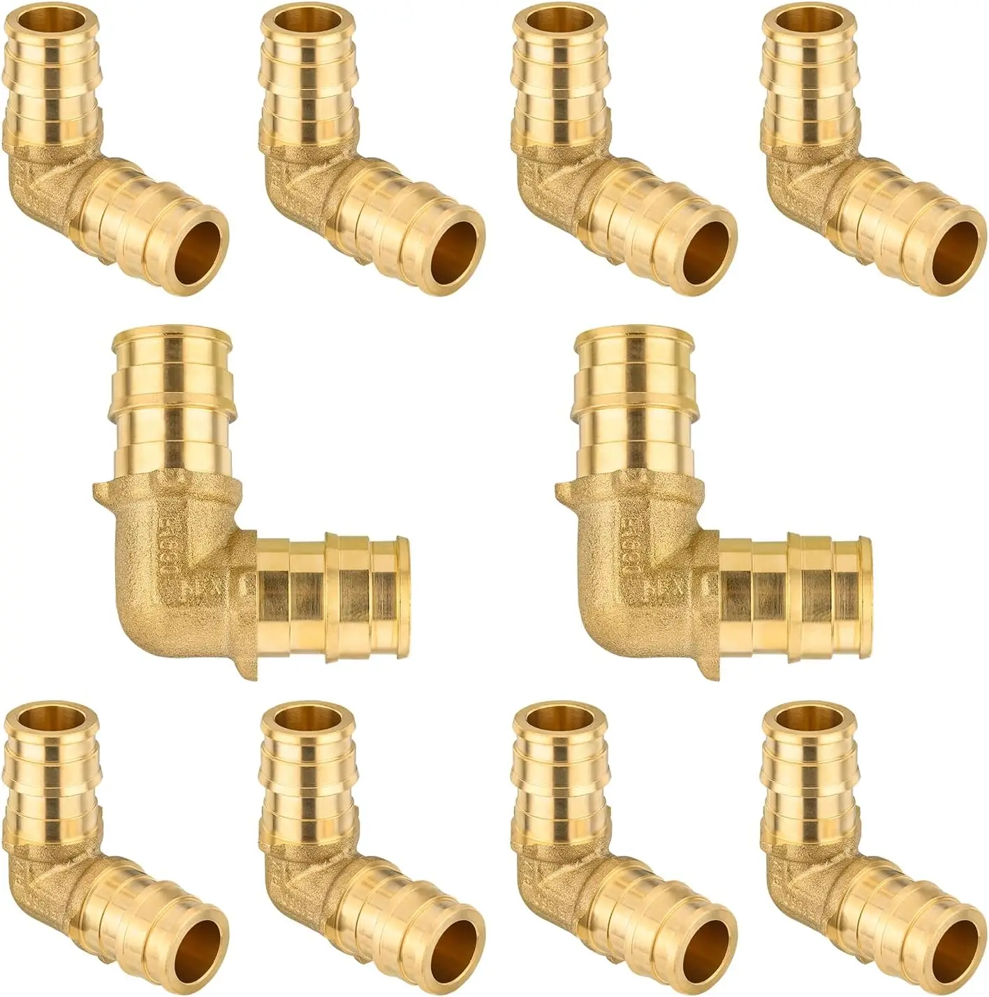 

Набор из 10 фитингов PEX-A для расширения труб, 3/4 дюйма, угол 90 градусов, стандарт ASTM F1960