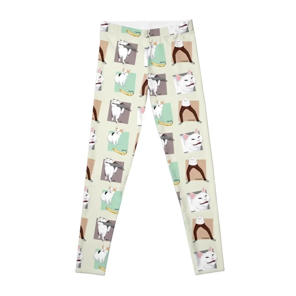 

Four 4 Horsemen of the Apocalypse - Cat Meme Catto Leggings exercise clothing for Womens Leggings
