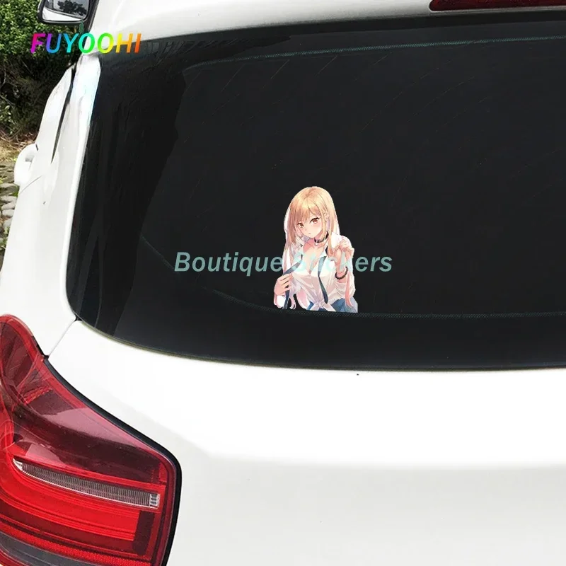 FUYOOHI Play Stickers for My Dress-Up Darling Kitagawa Marin Car Stickers Waterproof  Decals High Quality Car Door Protector