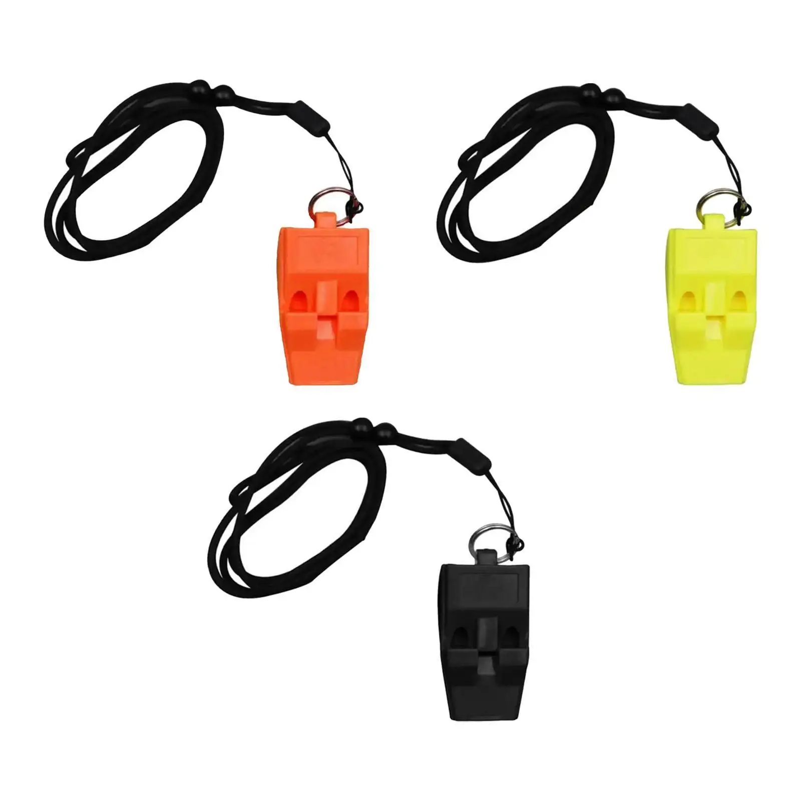 Referee Whistle for Sports with Lanyard, Compact Design for Outdoor Activities