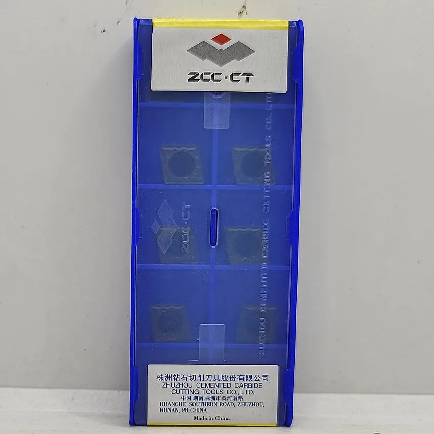 

CCMT09T308-HM YBC252 CCMT09T308 CCMT32.52 ZCC.CT CNC blade carbide inserts Turning inserts For Steel P10-P35 10pcs/box