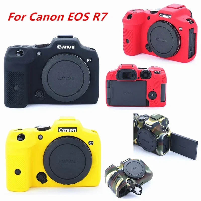 DSLR camera bag For Canon EOS R100 R8 R7 R6 r6ii R5 R10 R50 R RP 70D 80D 2000D T7 soft silicone skin case protective body cover