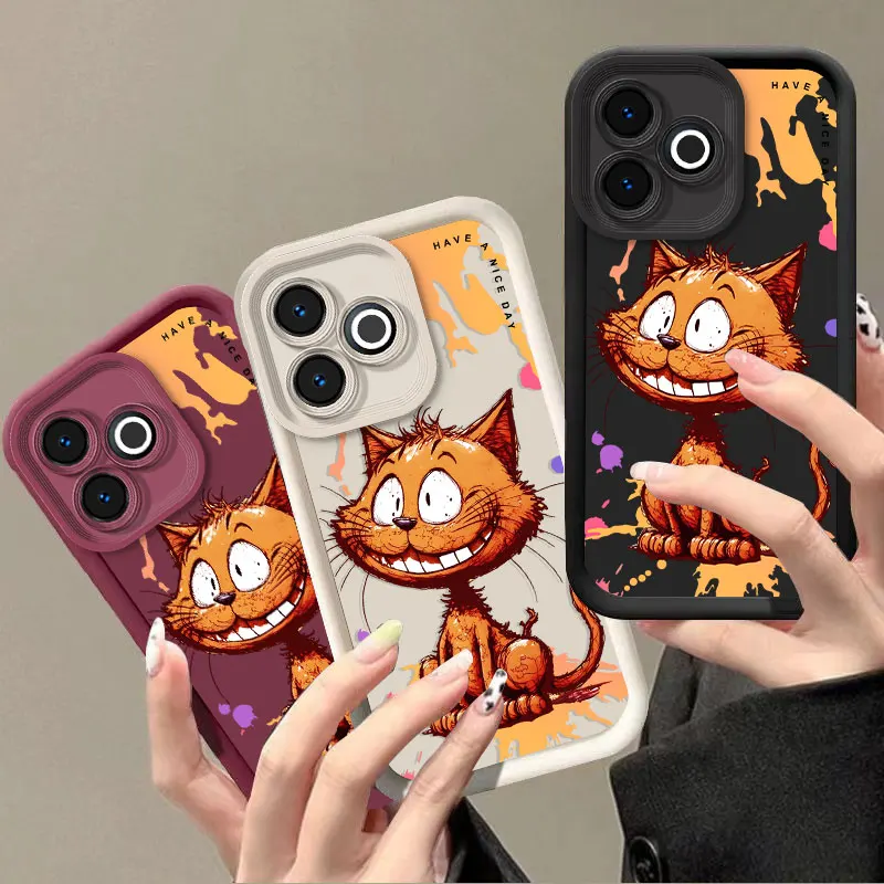 Flexible Silicone Case For Oppo A5 Pro 5G Oppo A5 Pro 4G Protective Cover Shockproof Cat Beam Cute Print Pattern Fundas