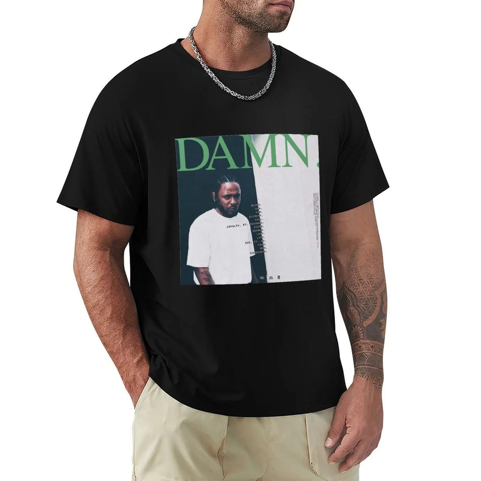 Kendrick Lamar - DAMN - Borderless - CHEAP BEST QUALITY! T-Shirt Work Duty Casual T-Shirt