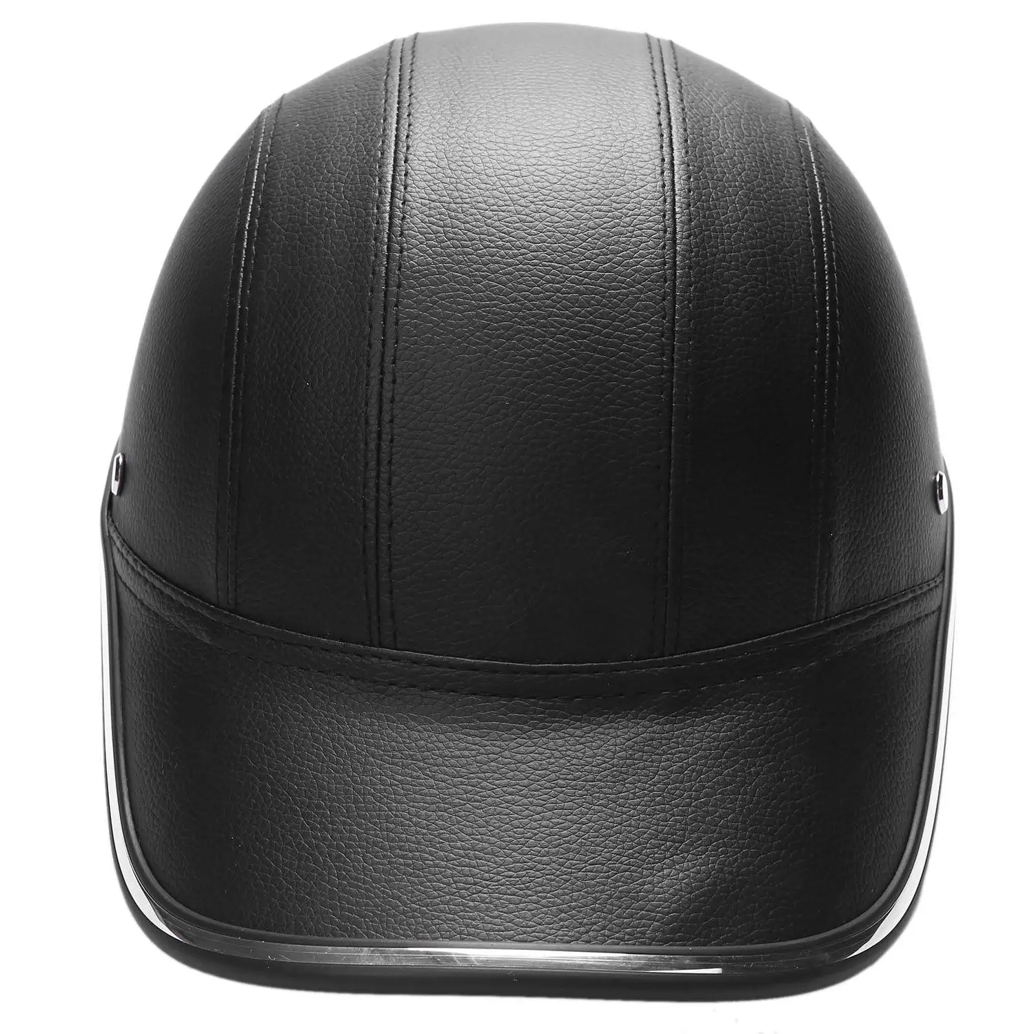 

Classic-Motorcycle Leather Helmets Bike Scooter Half Open Face Protective Helmet Hard Hat-Safety Unisex Racer Helmet Baseball Ca