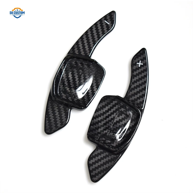 Car Steering Wheel Paddle Shift For VW GOLF 8 MK8 R Line 2021-2023 Carbon Fiber Extended Accessories