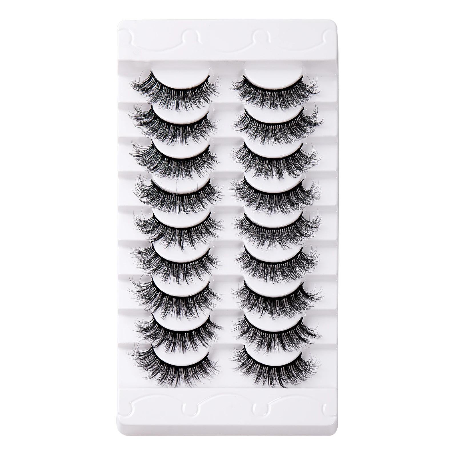 NEW Cat Eye Fluffy lashes Faux Mink Eyelashes Long 5/9 Pairs Fluffy Mink Lashes drammatico Volume lashes Extension Makeup