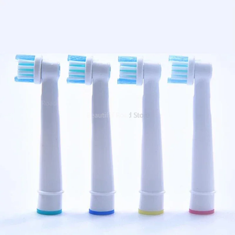 

A Set of 4 Electric Toothbrush Head Replacement Kits for Soft SB-17A Mane POM for Oral Cleaning In 4 ColorsToothbrush Head