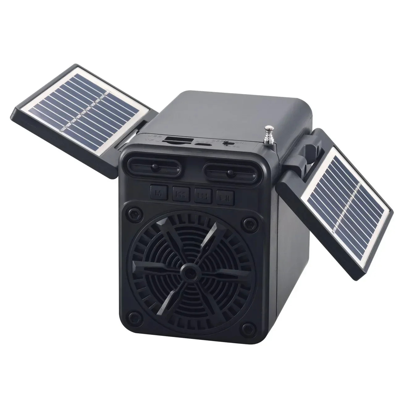 Versatile Solar-Powered FM Radio With Bluetooth-compatible And TF CardU Disk Outdoor Multifunctional Hand-crank Generator