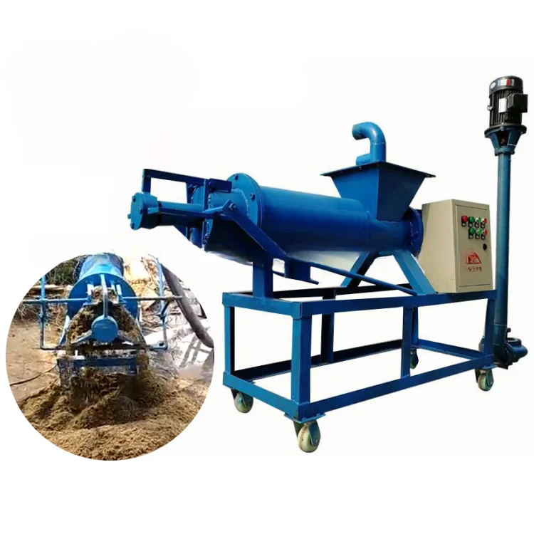 cow dung extractor farm manure dewatering machine