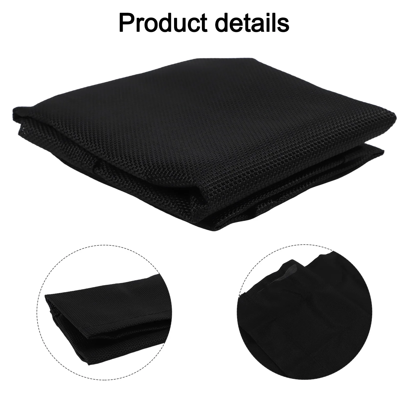 Easy Installation Replacement Cloth Beach Trip Outdoor Relaxation Black Breathable Outdoor Fabric Stylish Black Color