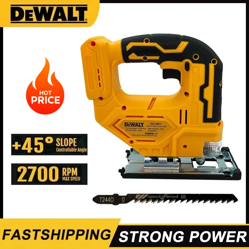 

Бесщеточная лобзиковая пила Dewalt 2700 об/мин, 18В/20В, аккумуляторная, портативная, многофункциональная, регулируемая, для деревообработки