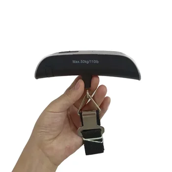 Balança portátil com display LCD digital, bagagem eletrônica, pendurado mala, viagem pesa, saco de bagagem, equilíbrio de peso, 110lb, 50kg