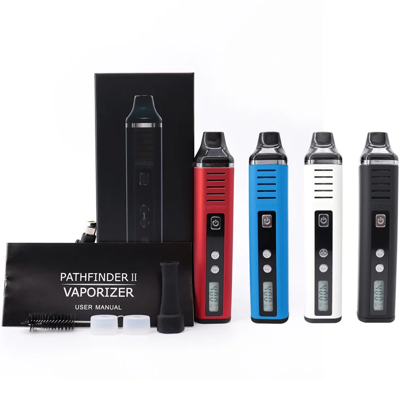 Pathfinder V2 vaporizador de hierbas secas kits de cigarrillos electrónicos TAURUS Vape Pen 2200mah pantalla LCD Control de temperatura tabaco a