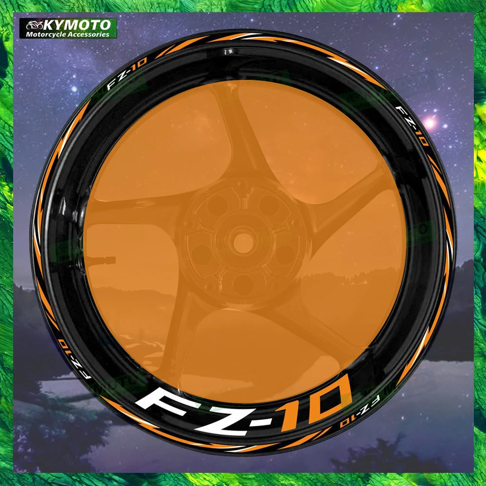 

For FZ-10 FZ10 reflective motorcycle accessories 17 inch front and rear wheel rims decals fairing stripe sticker decoration