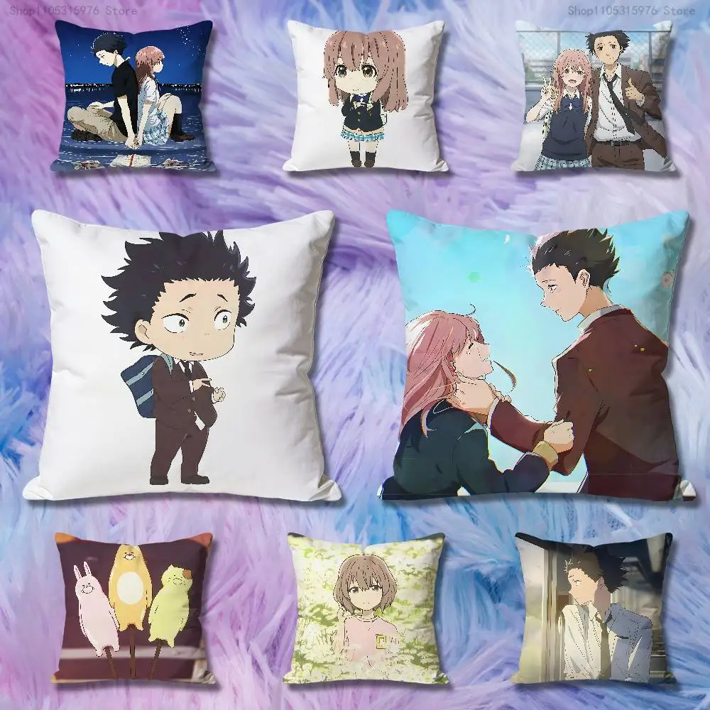 

A S-Silent V-Voices Pillow Cases for Bedroom Living Room Sofa Home Decor Polyester Cushion Cover with Zipper