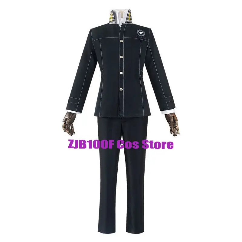 Yu Narukami Cosplay Anime Megami Tensei P4 Yasogami Costume School Uniform Wig Suit Party Role Play clothing FOR Men Women