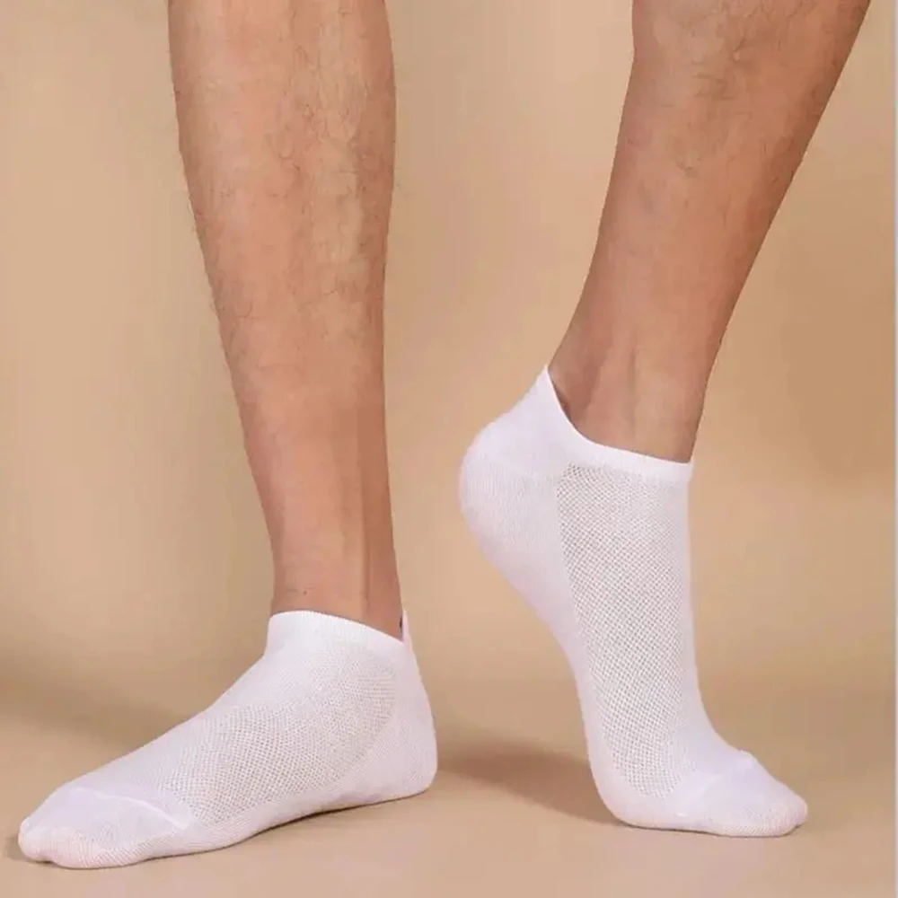 10/20 Pairs Unisex Casual Plain Color Boat Socks Thin Breathable Comfy Anti-odor Sweat-absorbing Low Cut Men Women Ankle Socks