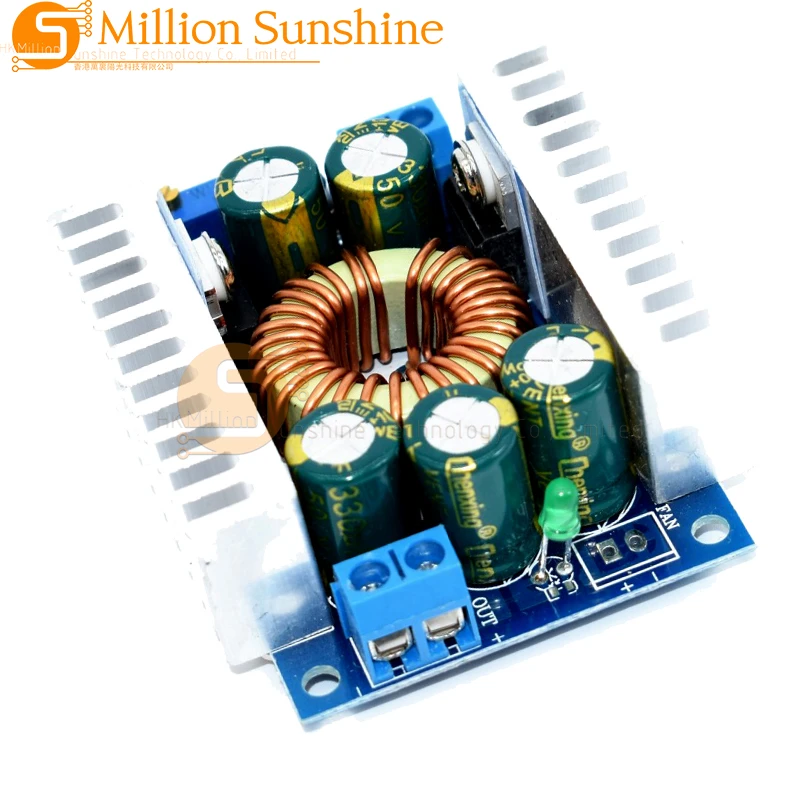 12A Module d'alimentation DC-DC Haute Puissance Basse Ondulation Réglable 95% Efficace Step-down Tech 5-40V à 1.2-36V