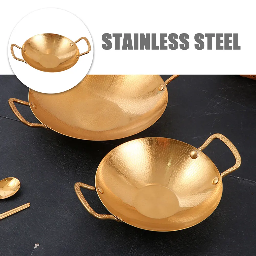 

Hammered Dry Stainless Steel Easy Clean Large Capacity Family Gathering Hotel BBQ Kitchen Stainless Steel Pot Supply