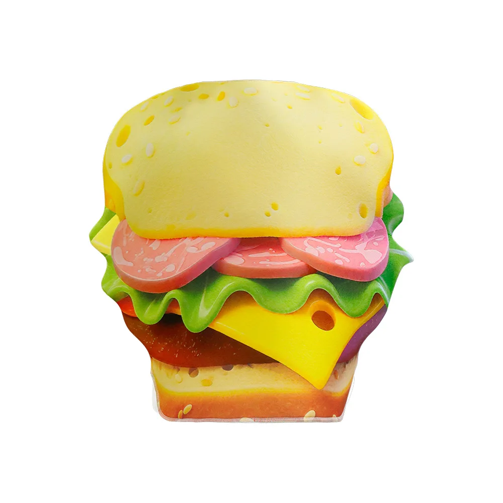 Halloween Cosplay New Printed Hamburger Cosplay Costume Stage Performance Costume Carnival Party Sponge Suit view 4