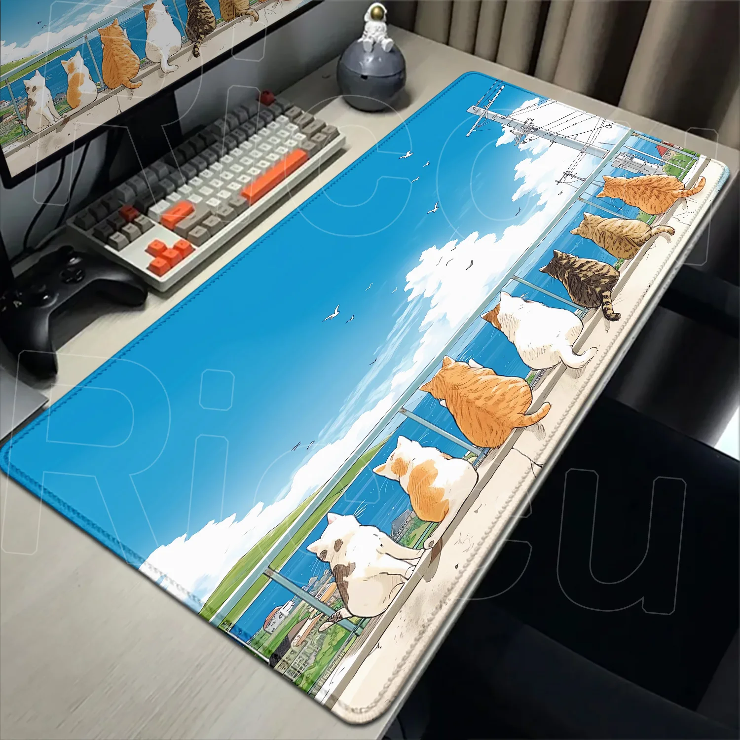 

Kawaii Cartoon Cat Mousepad Xxl Anime Pc Game Cabinet Desk Mat Keyboard Carpet Computer Gaming Accessories HD Pad Home Cute Mat