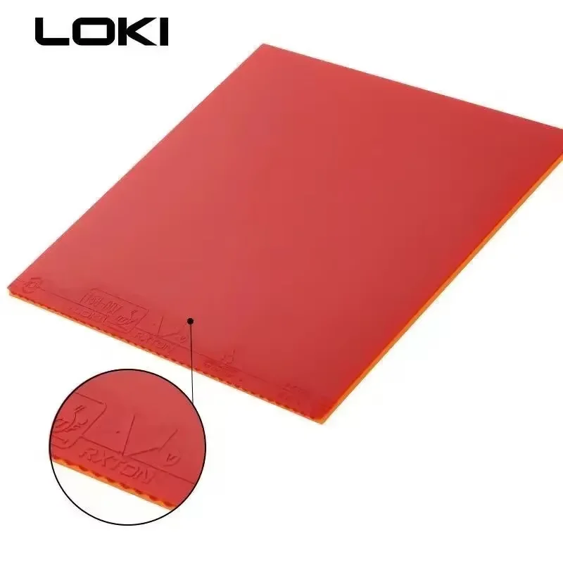 LOKI RXTON 5 High Elasticity Table Tennis Rubber Sticky Red Ping Pong Rubber Pips In High-density Sponge Black Pingpong Rubber