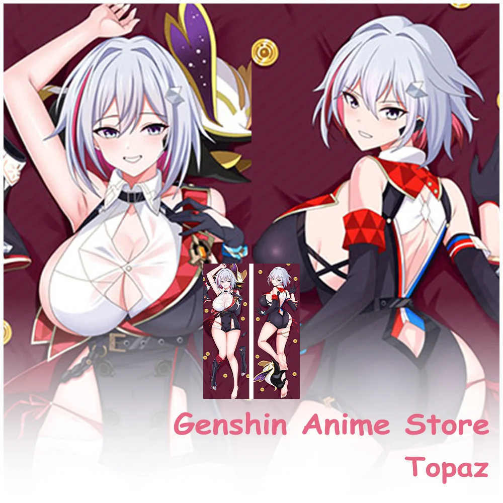 

Dakimakura Honkai: Star Rail Topaz Anime Pillowcase Cosplay Props Polyester Anime 2Sided Printed Otaku Pillow Cushion Covers