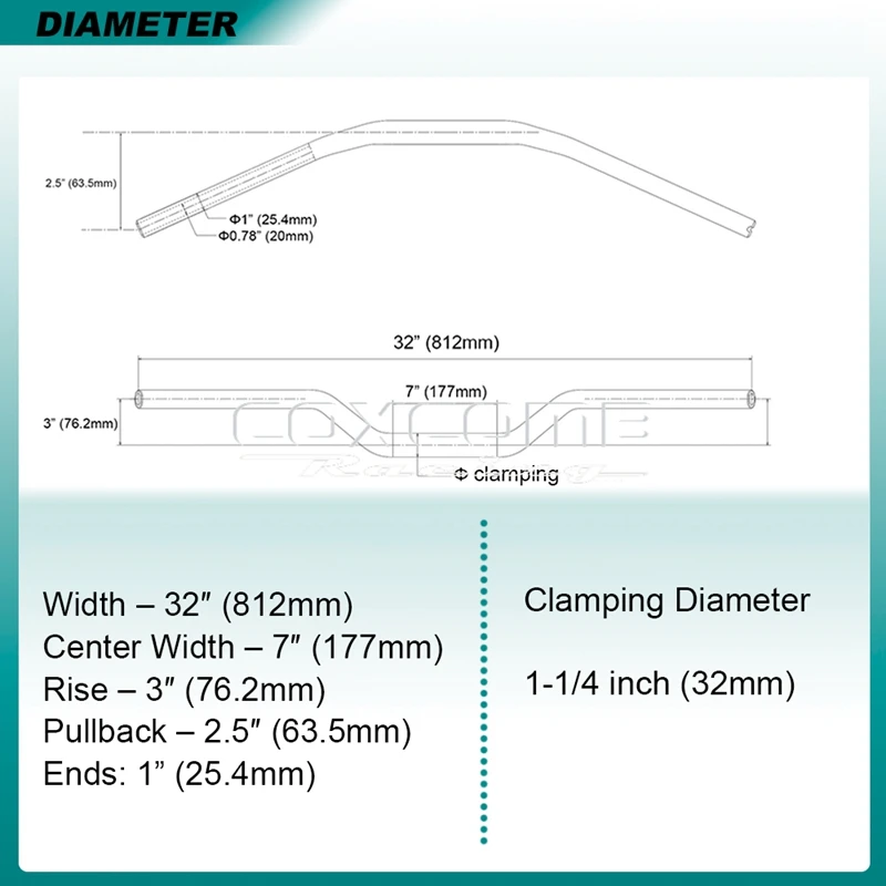 Universal 32mm Refit Handlebar 6