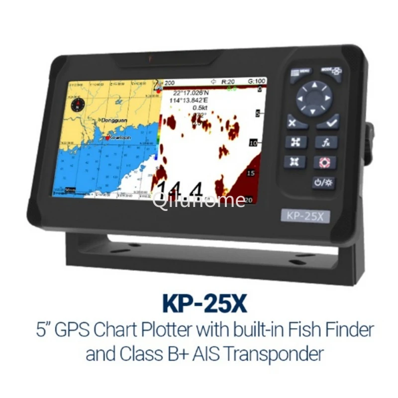 KP-25X 5-inch Marine GPS Chart Plotter Fisher 4 IN 1