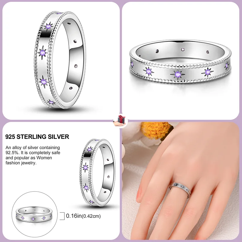 Anillo de Plata de Ley 925 con forma de garra de gato para mujer, joyería fina con cuentas redondas deslumbrantes, ideal para compromiso, fiesta de boda, regalo de verano, novedad