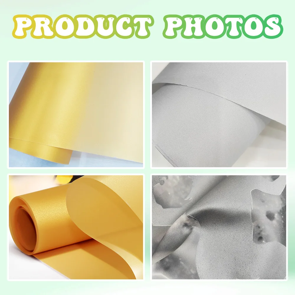 DTF ゴールドおよびシルバー印刷フィルム 8.3*11.8 インチ熱転写シート素材 10 枚