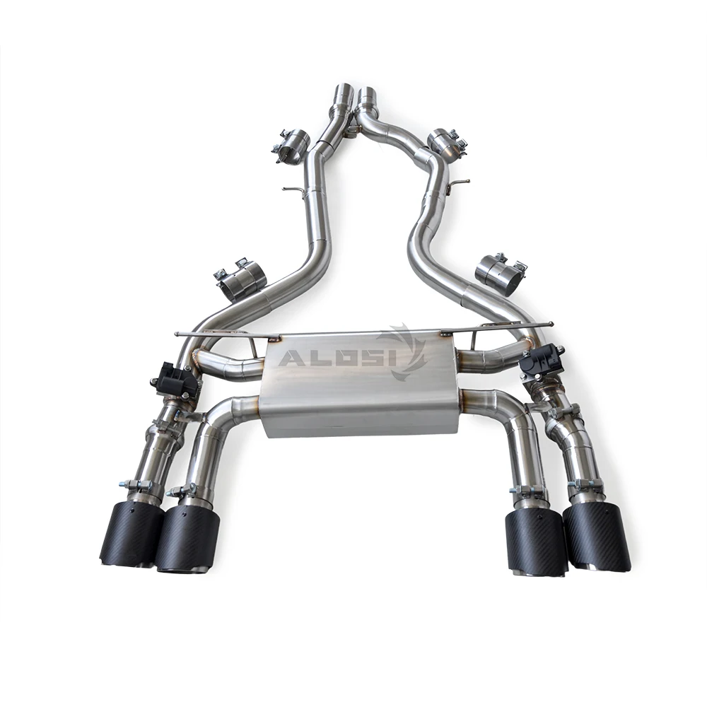 For BMW M2 Competition M2C M2CS F87 S55 3.0T 2018-2020 Exhaust Tailpipe with Valve Exhaust Performance Axleback Exhaust