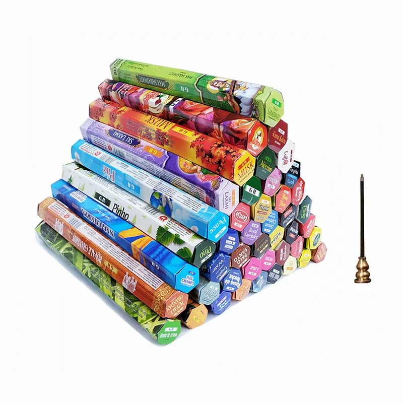 YXYMCF 20 Sticks White Sage Incense Stick Indian Incense Premium Multiple Flavors Lot Bulk Package Room Spray Home Fragrance