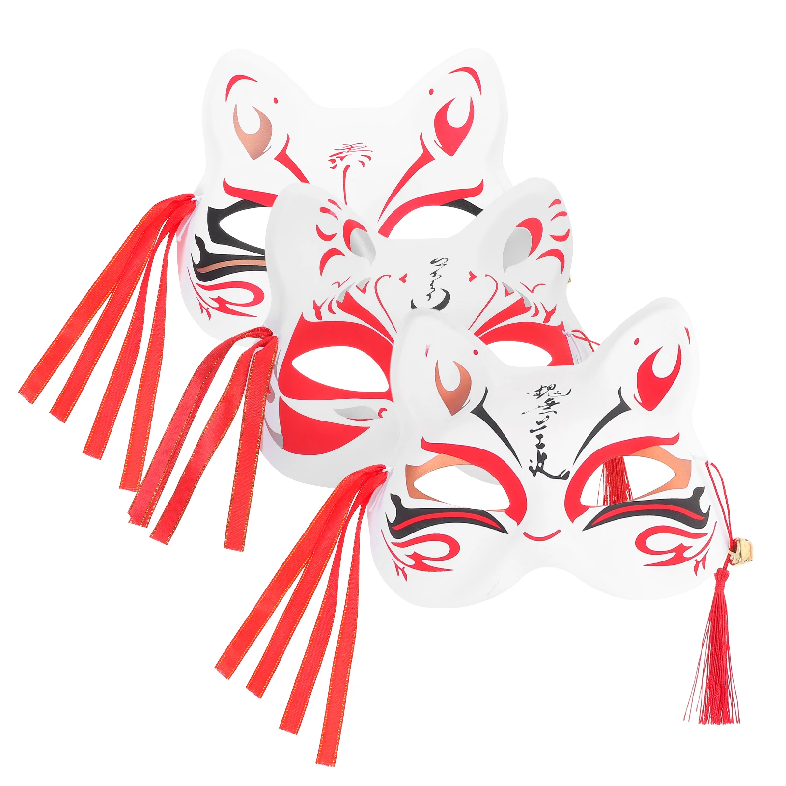 

3 Pcs Cat Face Mask Adult For Masquerade Carnival Props Half Animal Metal Masks