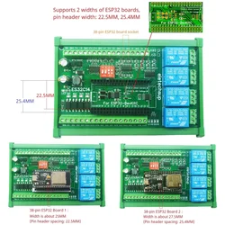 Placa de expansión multifunción RS485 2AO 2AI 4DI 4DO ESP32, módulo de relé Wifi Modbus para Arduino WEB MQTT, red Ethernet Http