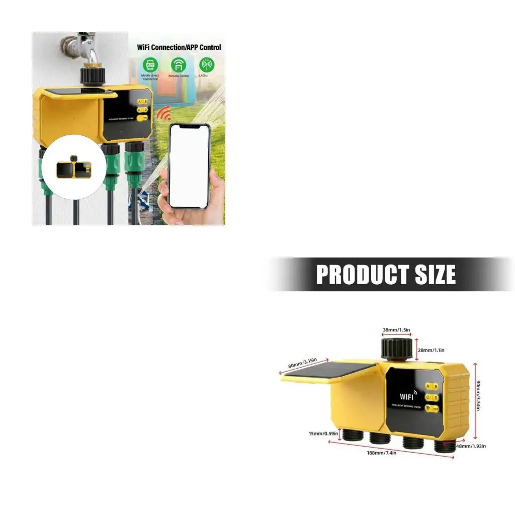 APP Controlled Solar Water Valves Timer For Outdoor Gardening And Farm Irrigation Agriculture Home Use Outdoor Setups high