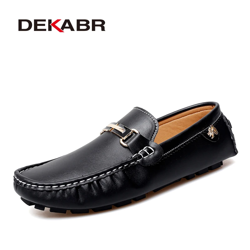 

DEKABR Pu Leather Men Loafers Slip On Shoes Stylish Breathable Driving Shoes Flexible Daily Modern Footwear Assorted Colors