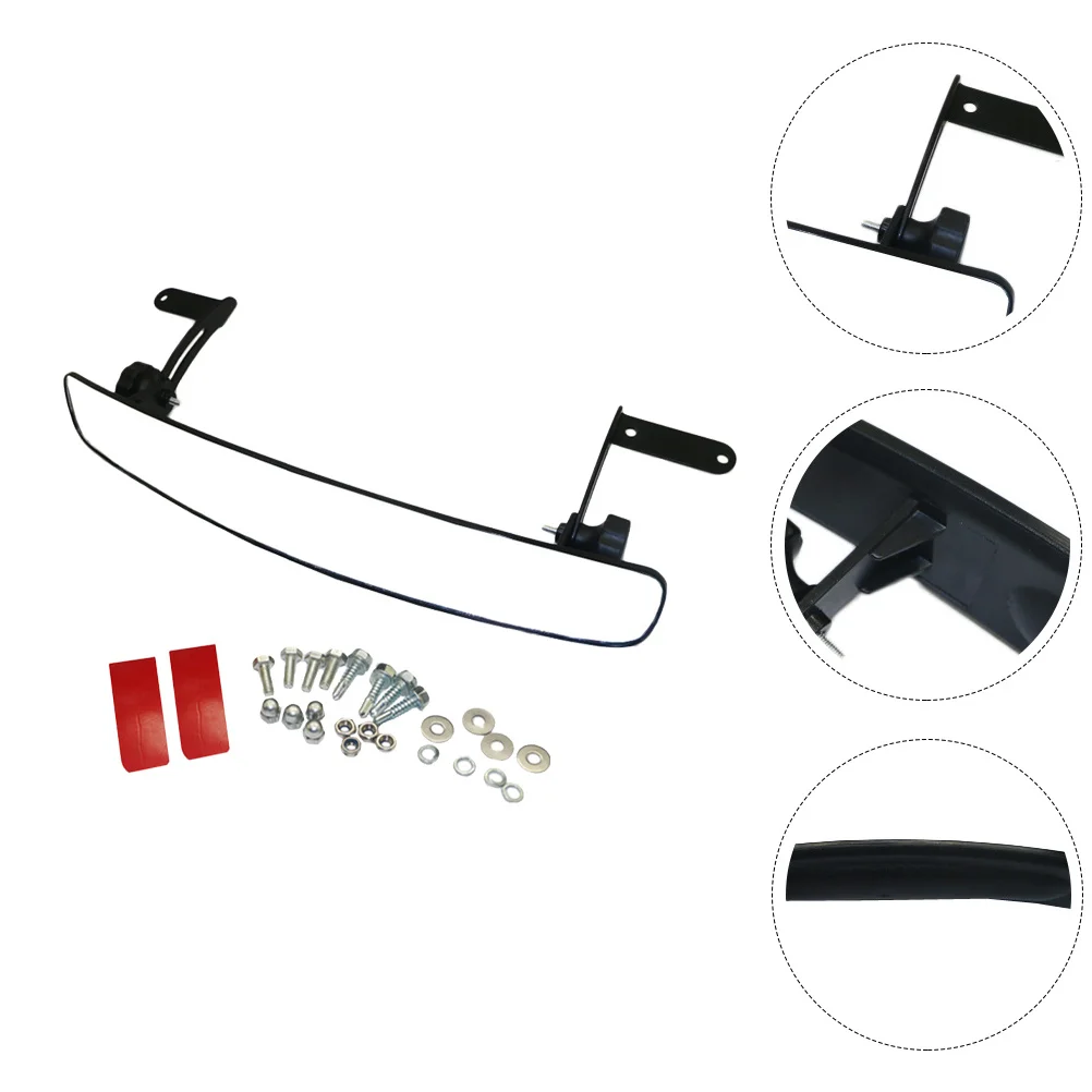

Rear View Mirror Replacement Golfs Cart Accessory Adjustable Wide Angle Rearview Clear Side Mirrors Convex