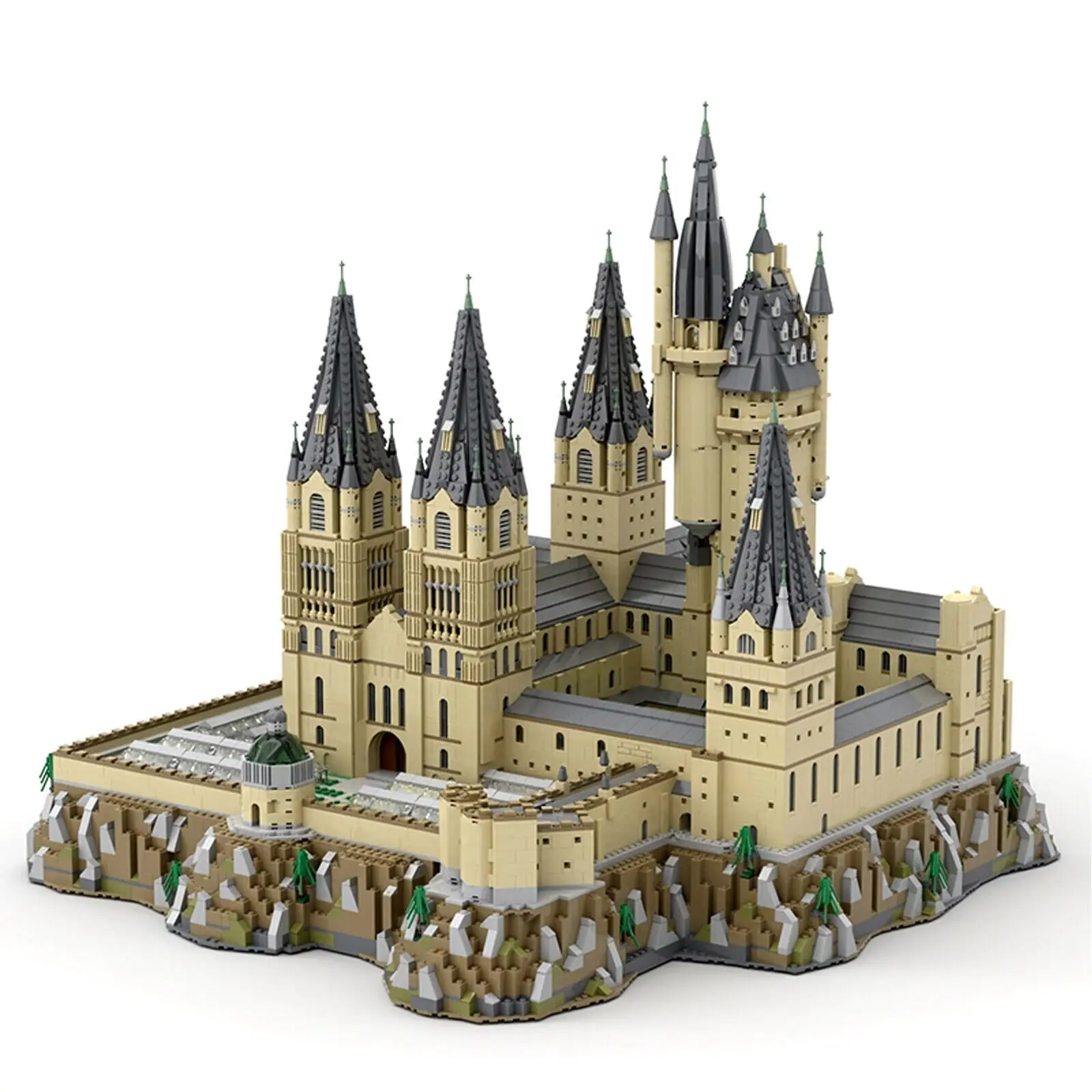 Castle Epic Extension with Castle A and Castle B Modular Building MOC Build