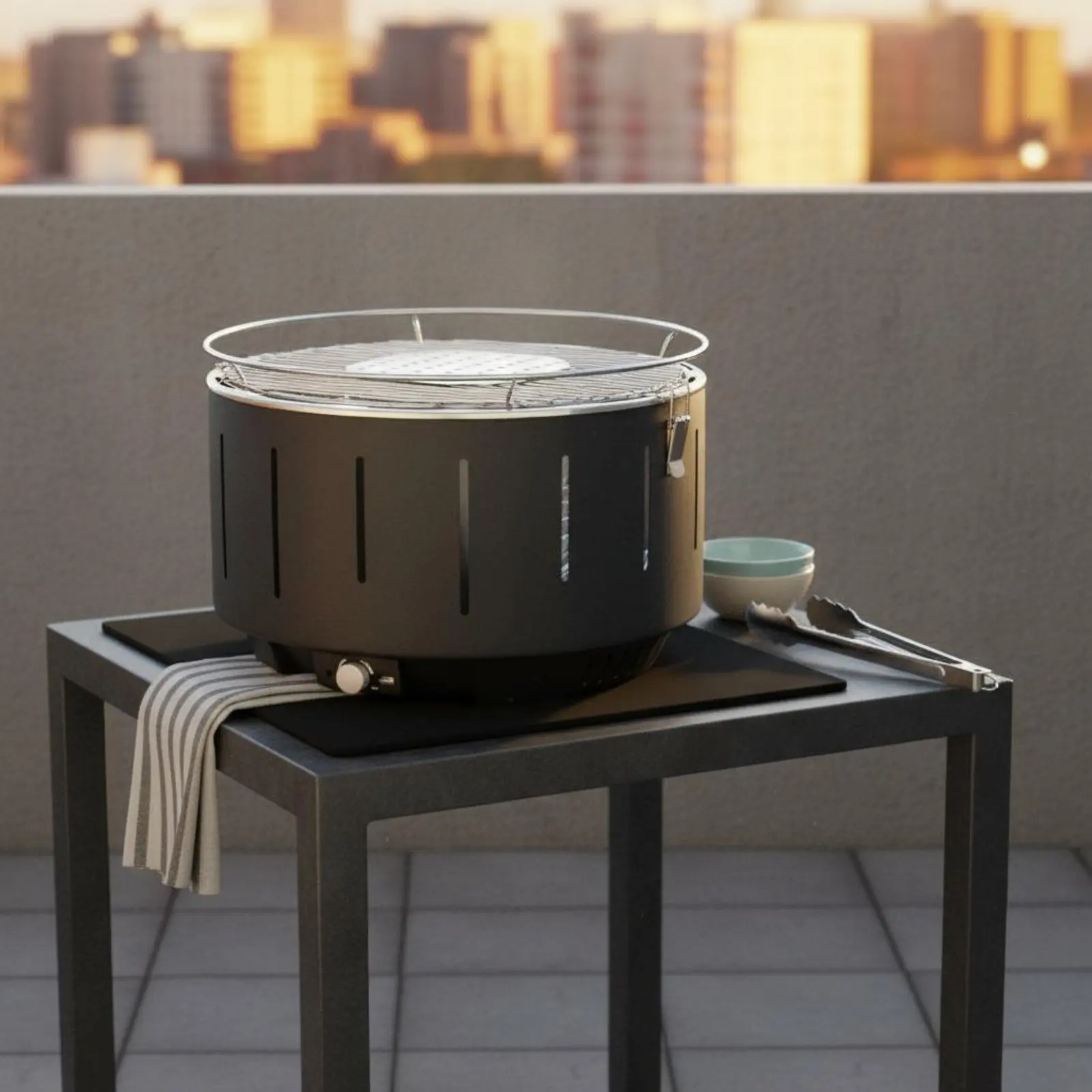 Portable Charcoal Grill Multi-Purpose Portable Charcoal Barbecue Camping Grill Cooker Easy to Assemble for Picnic