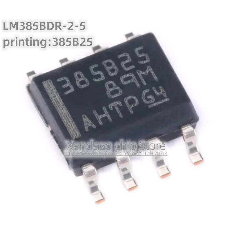 10pcs/lot LM385BDR-2-5 LM385BDR printing 385B25 SOP-8 package Original genuine Voltage reference chip