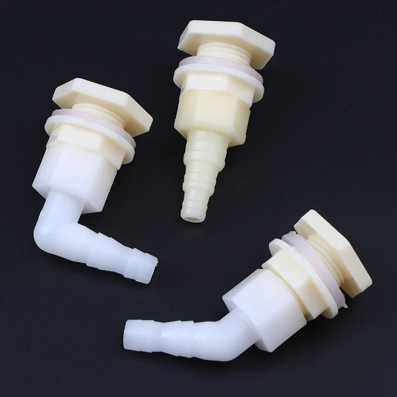2PCS Plastic Connector Poultry Pet Farming Chicken Rabbit Drinker Barbed Pagoda Joint Coupling Water Tank Hose Outlet Inlet