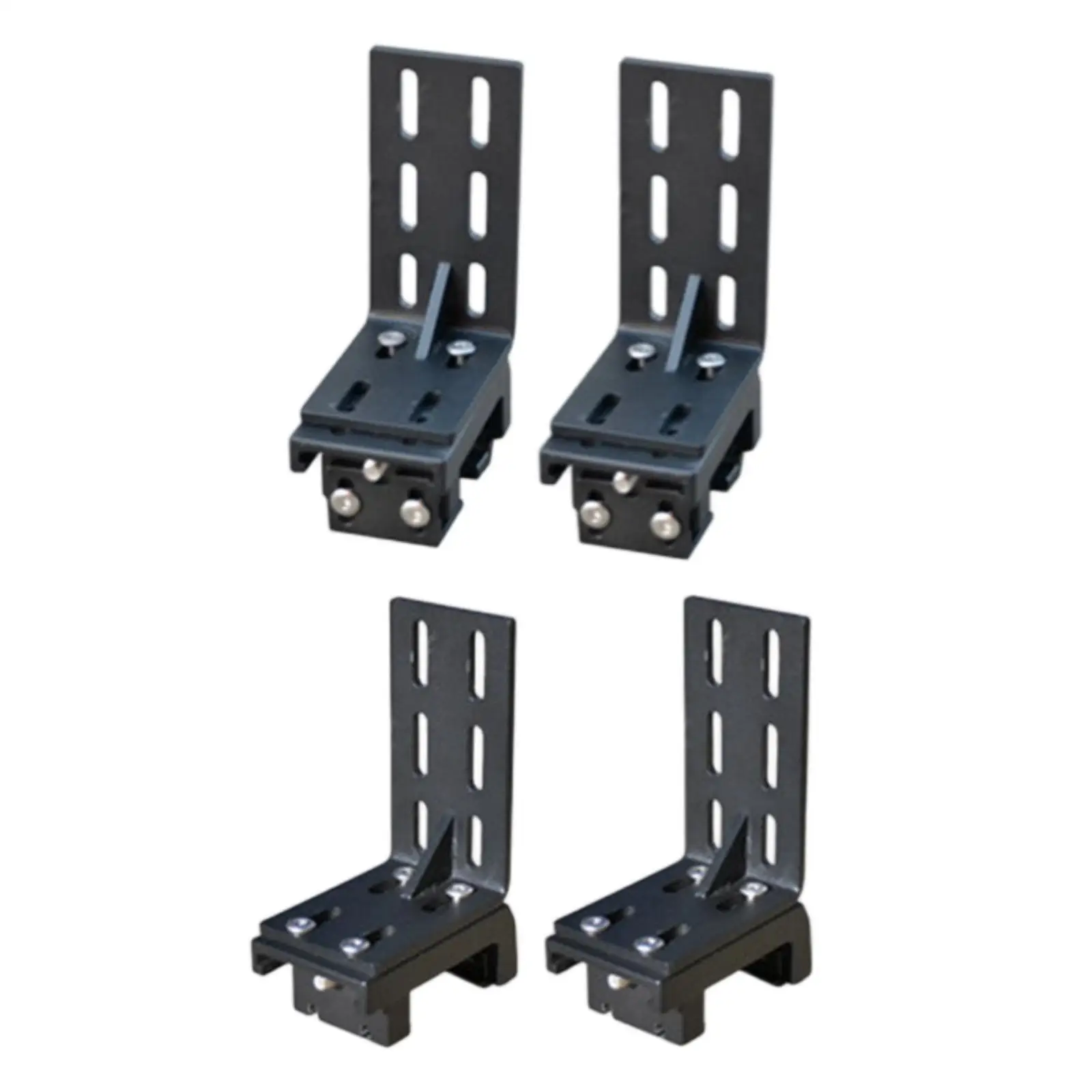 Awning Mounting Brackets Universal Aluminum Alloy Roof Mount Tent Support Clamp for Outdoor Car Awning Camping Gear