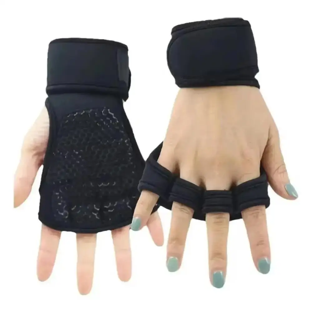 AliExpress Half Finger Backless Gloves for Unisex Weightlifting Training Sports Fitness Wrist Protection Outdoor Cycling Climbing Gloves