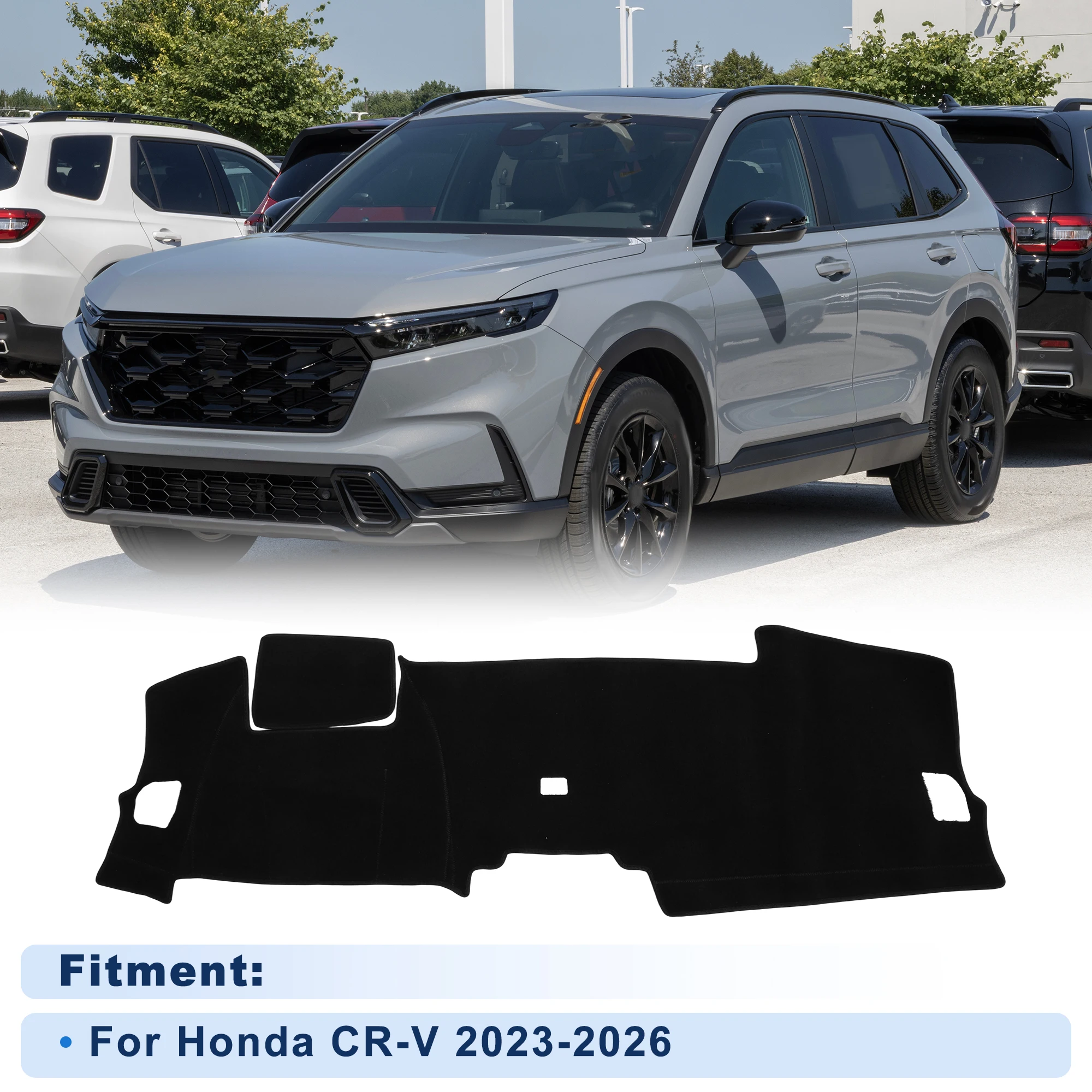 UXCELL Dash Cover for Honda CR-V 2023-2026 Polyester Black