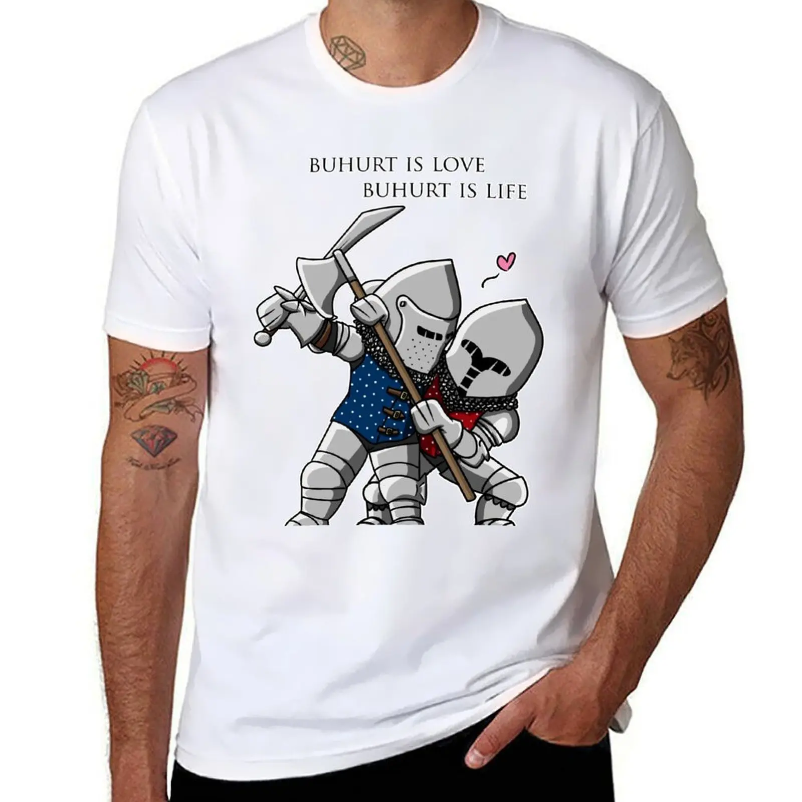 

Buhurt is love, Buhurt is life. T-Shirt cotton t shirt pack funny t shirts dark humor T-Shirt
