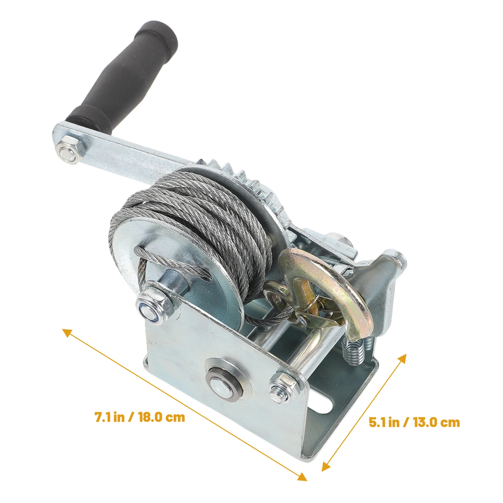 Portable Winch Ratchets 600-3000 Pounds Manual Winch Wire Rope Traction Hoisting Winch Complete Specifications Winches Squeaks