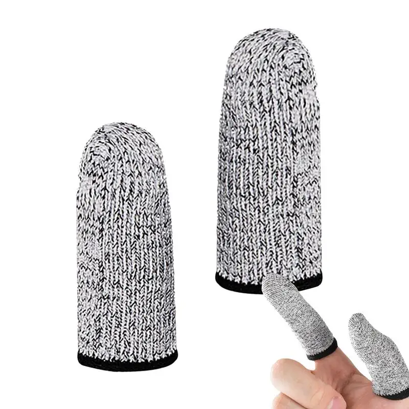 Anti Cut Finger Cots Breathable Thumb Guard 5-Grade Cut Protection 2X Fingertip Guards For Work Kitchen Garden Sculpture