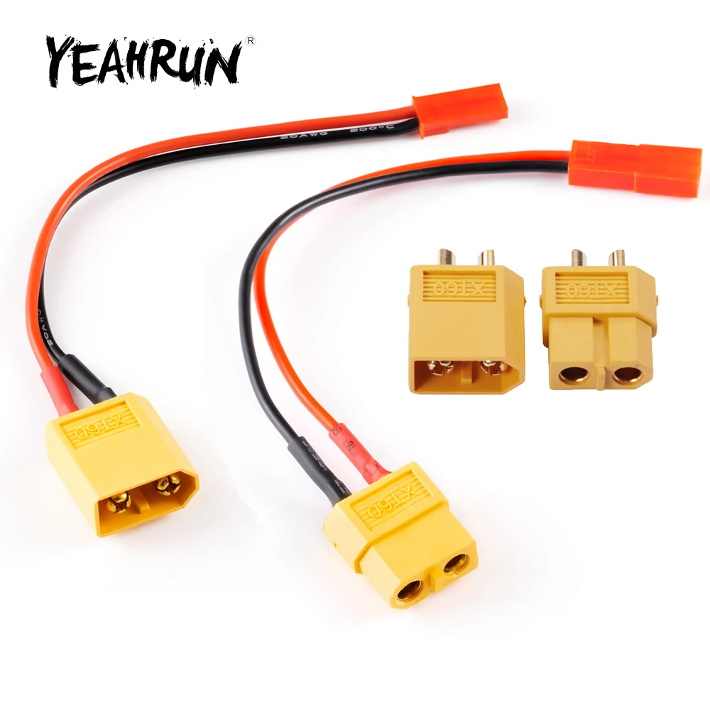 YEAHRUN ذكر/أنثى JST كابل محول XT60 موصل البطارية الموز التوصيل ل RC نموذج يبو التحكم في البطارية ترقية أجزاء